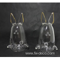 borosilicate glass adorable animal salt and pepper shaker